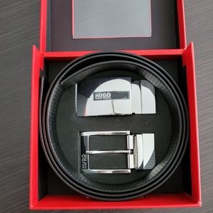 Hugo Boss NWT leather belt one size adjustable